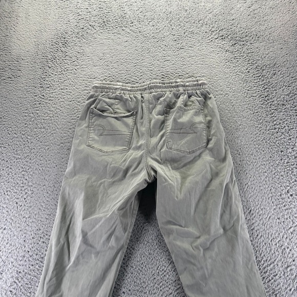 American Eagle Outfitters Pant Womens 14 Green Cotton Jogger Tapered Workwear - Picture 6 of 10